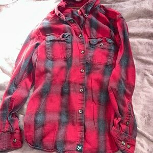 Outdoor Life Red and Black Plaid Men's Shirt